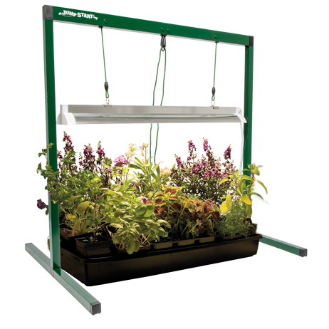 t5 grow lights for indoor plants Jump Start 2' T5 Grow Light System with Timer(Stand, Fixture & Tube) — Skillins Greenhouses