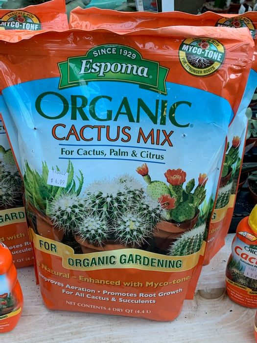 Soil, Espoma Cactus Mix Organic 4qt