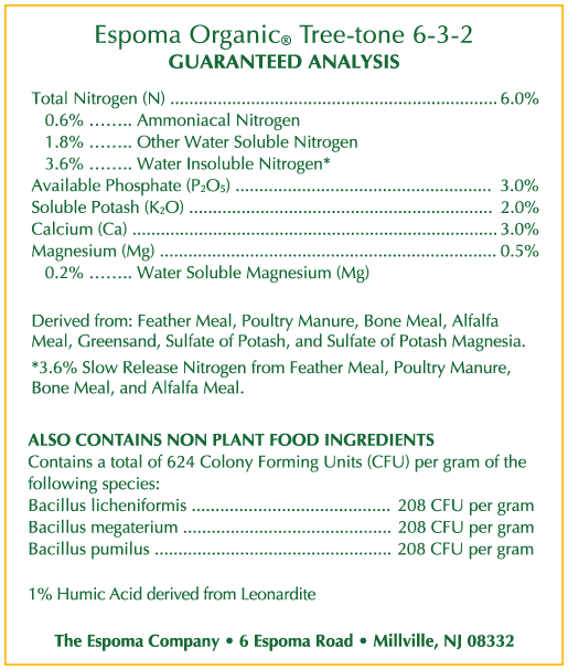Espoma, Tree Tone